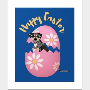 Catahoula Leopard Dog Inside Easter Egg Posters and Art